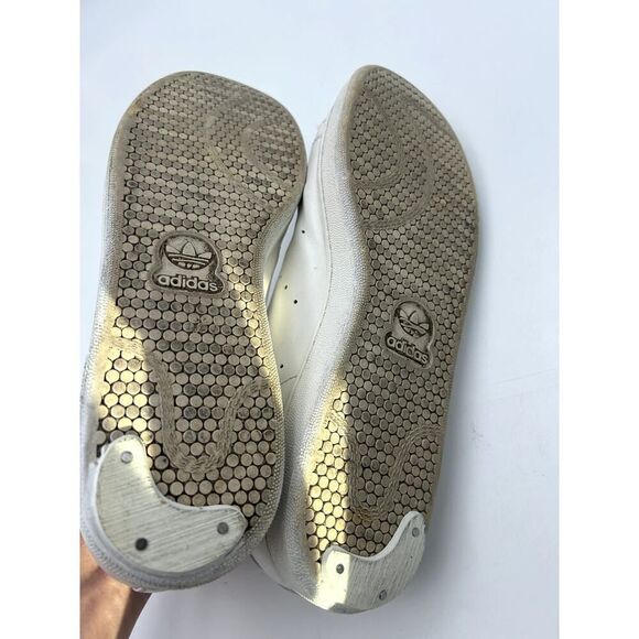 Adidas Sneaker Men's Size 11.5 White Lightweight Perforated Stan Smith lace Up - Picture 4 of 5